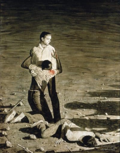 Norman Rockwell's &quot;Murder in Mississippi, 1965.&quot; The illustration was intended for Look magazine, but was never published. (Courtesy Norman Rockwell Family Agency)
