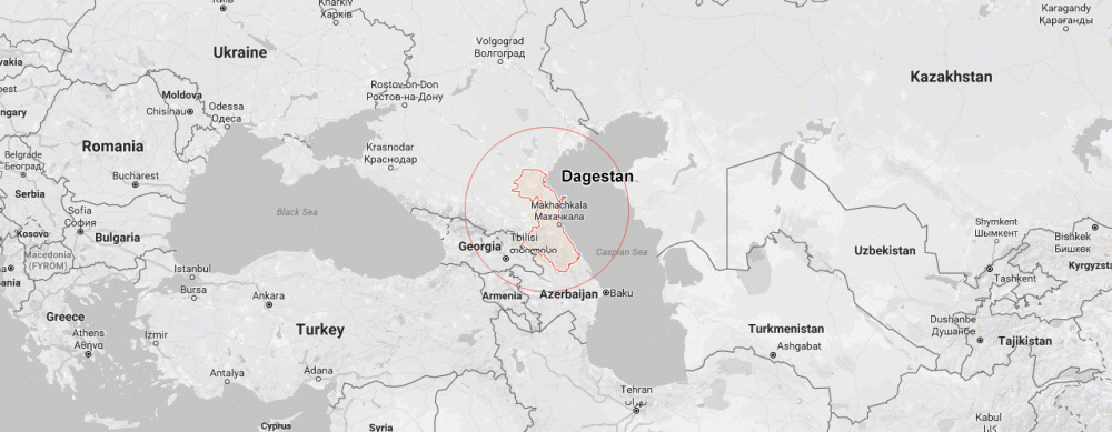 Google Map of Dagestan, June 2017