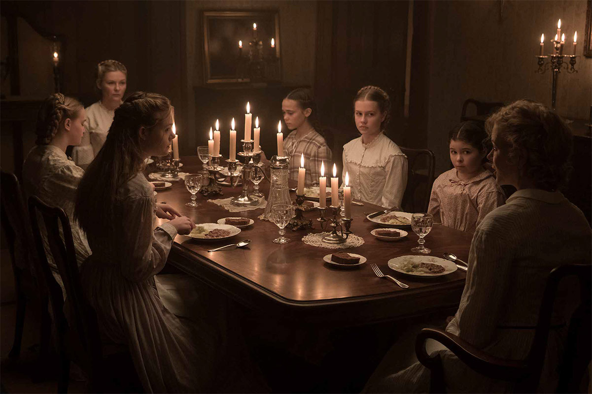 The cast of Sofia Coppola's &quot;The Beguiled&quot; including Nicole Kidman, Elle Fanning, Emma Howard, Kirsten Dunst, Oona Laurence, Angourie Rice and Addison Riecke. (Courtesy Focus Features)