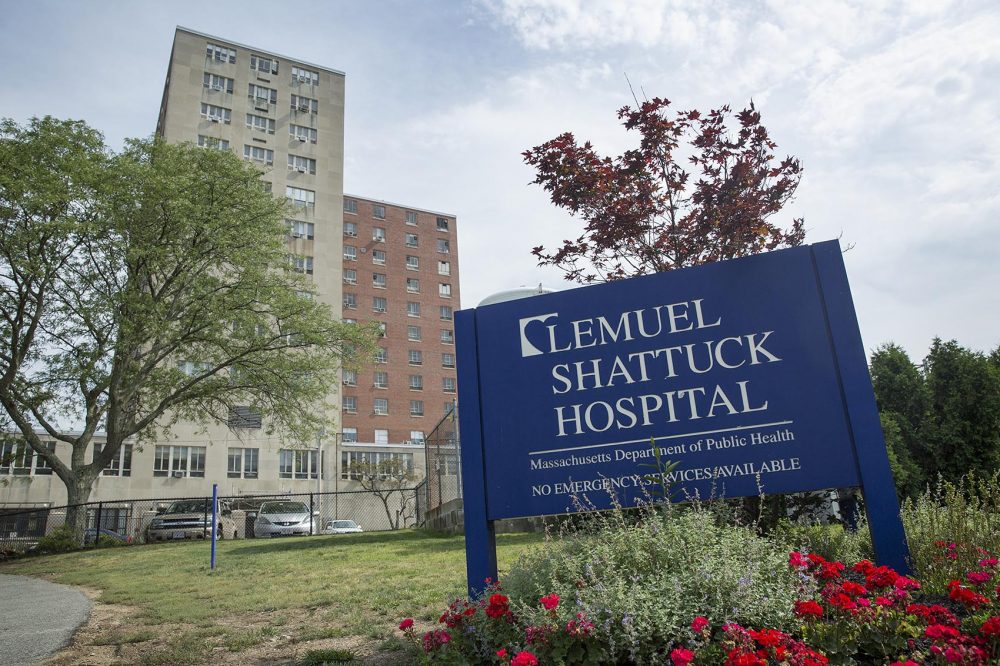 Two groups representing South End residents and businesses are proposing creating an addiction treatment and research campus at Shattuck Hospital in Jamaica Plain, where patients dealing with addiction could get everything they need. (Robin Lubbock/WBUR)