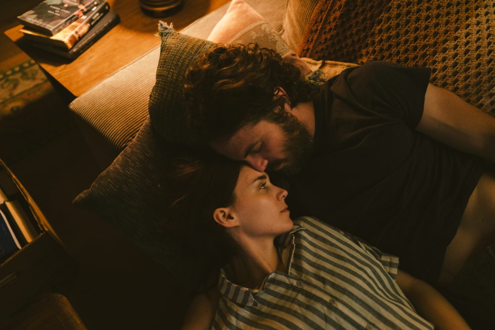 Rooney Mara and Casey Affleck. (Courtesy Bret Curry/A24)