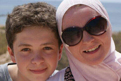 Nicola Benyahia with her son Rasheed. (Courtesy Nicola Benyahia)