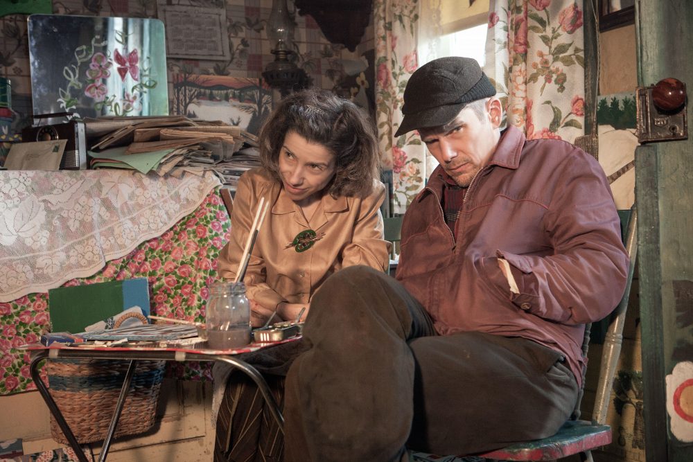 Sally Hawkins as Maud Lewis and Ethan Hawke as Everett Lewis. (Duncan Deyoung, Courtesy of Sony Pictures Classics)