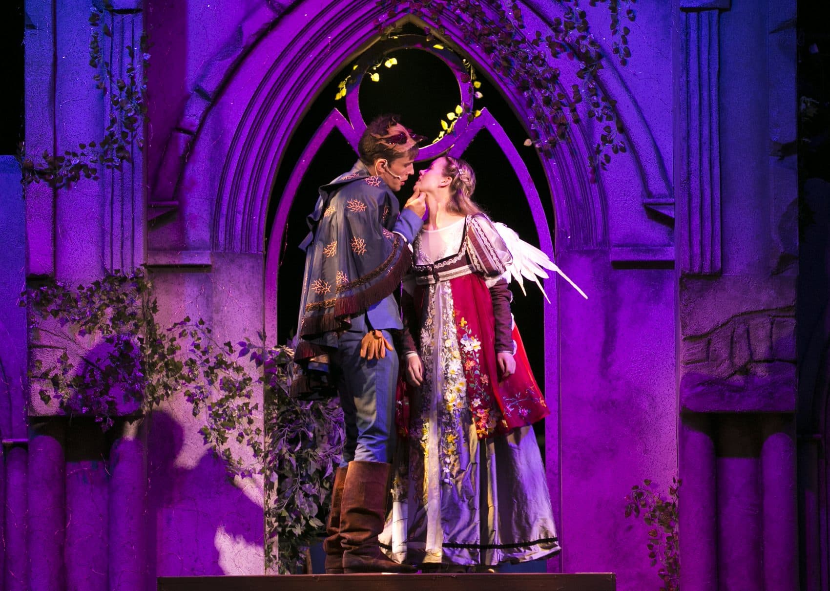 John Zdrojeski as Romeo and Gracyn Mix as Juliet in this year's production of Shakespeare on the Common. (Courtesy Evgenia Eliseeva)