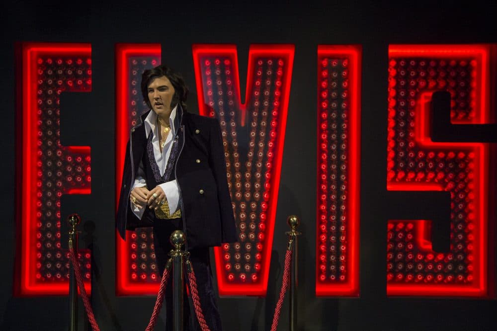 A different sort of wax royalty: Elvis Presley, the King. (Jesse Costa/WBUR)