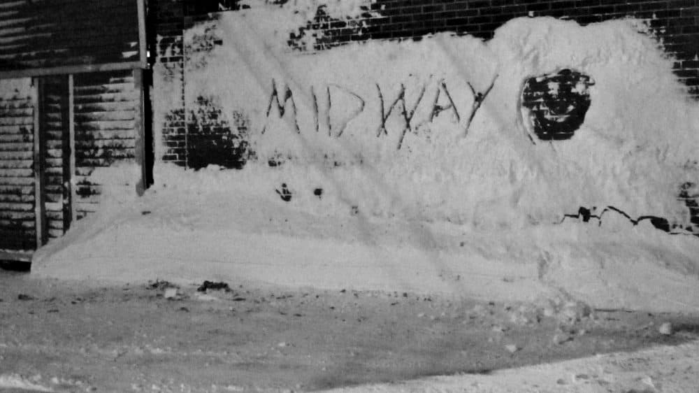 Snow outside the Midway. (Courtesy Ken Scobie)