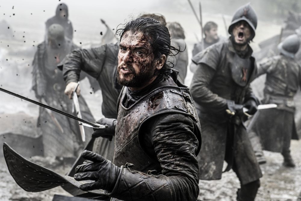 This file image released by HBO shows Kit Harington in a scene from "Game of Thrones." (Helen Sloan/AP)