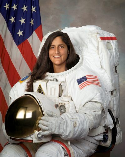 In this 2004 photo provided by NASA, astronaut Sunita Williams poses for a photo. (NASA via AP)