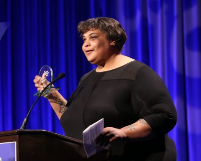 Author Roxane Gay is pictured on Nov. 16, 2015, in Beverly Hills, Calif. (Matt Sayles/AP)