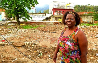 Heloisa Helena was displaced from Vila Autódromo and its lagoon, which was central to her Candomblé rituals. (CatComm | RioOnWatch)