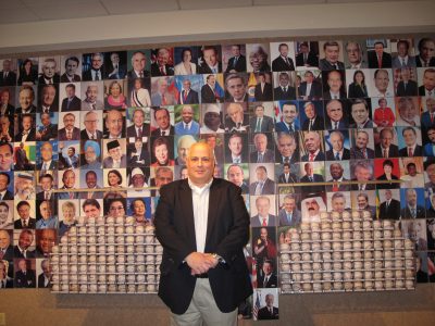 Randy Kaplan in 2015 at the opening of "The Signature of Baseball" exhibit at the Herbert Hoover Presidential Library. (Courtesy Randy Kaplan)