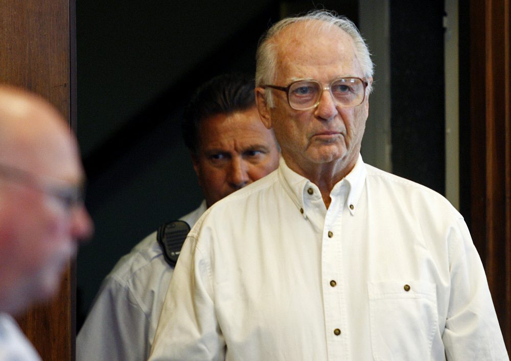 Defrocked priest Paul Shanley appears in Suffolk County Superior Court in 2008 to seek a new trial. That request was rejected. Shanley is set to be released from prison as early as this week. (Yoon S. Byun/AP)