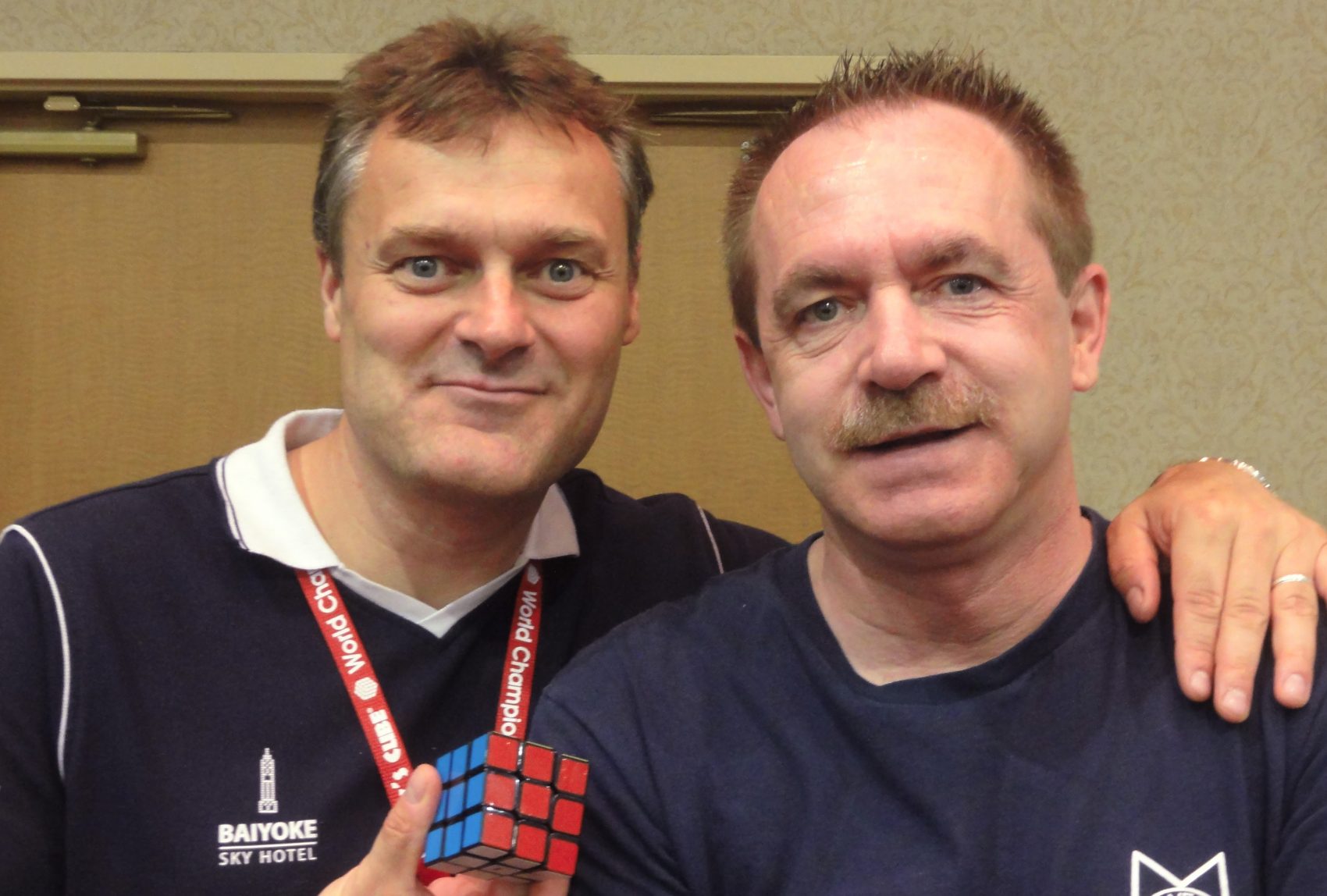 Ron van Bruchem (left) and Dan Gosbee in 2013. (Courtesy of Ron van Bruchem)