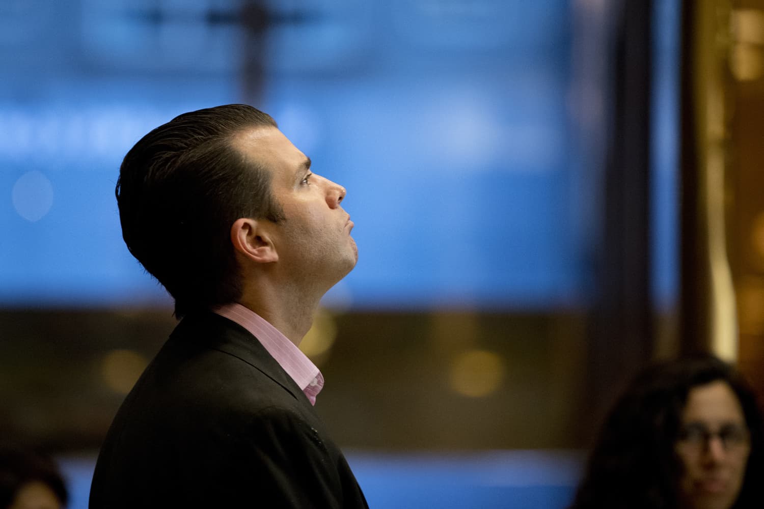 Donald Trump Jr., son of President Donald Trump, waits for an elevator at Trump Tower, Tuesday, Nov. 15, 2016 in New York. (Carolyn Kaster/AP)
