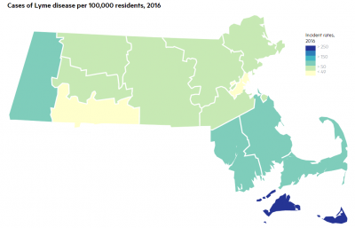 Map: Where Lyme Disease Is Worsening In Mass.