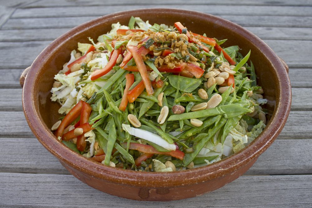 Kathy's Asian-style coleslaw. (Jackson Mitchell/Here &amp; Now)