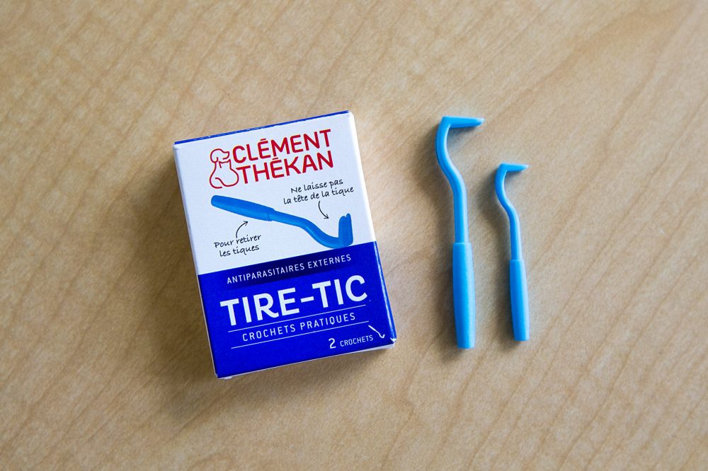 Tire-Tic is a tick extraction tool distributed in France. (Jesse Costa/WBUR)