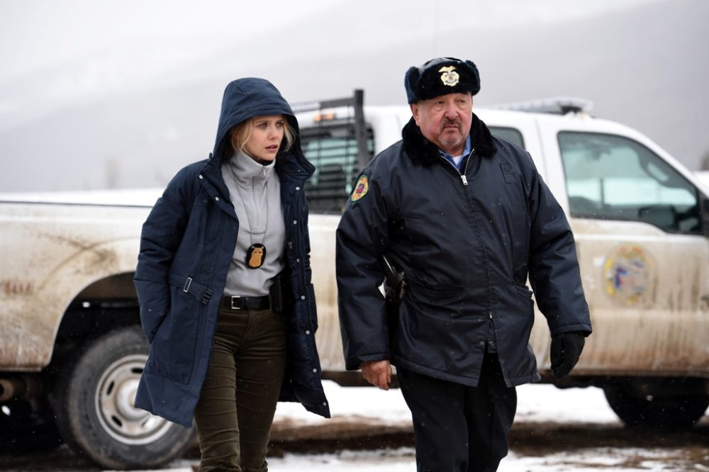 Elizabeth Olsen and Graham Greene in &quot;Wind River.&quot; (Courtesy Fred Hayes/The Weinstein Company)