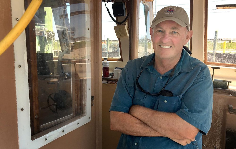 Rhode Island lobsterman Mark Sweitzer. (Lynn Jolicoeur/WBUR)