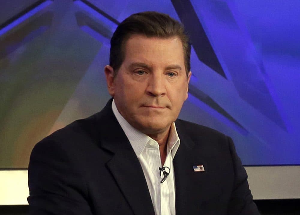 In this July 22, 2015, file photo, co-host Eric Bolling appears on &quot;The Five&quot; television program, on the Fox News Channel, in New York. (Richard Drew/AP)