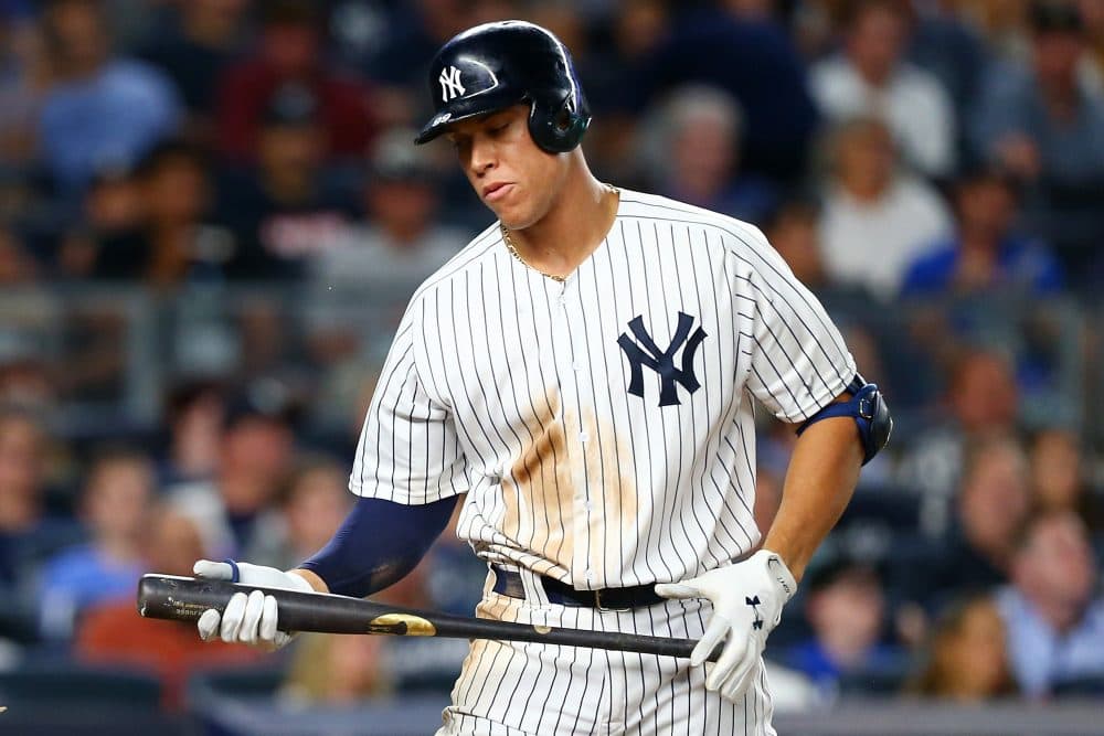 Wednesday was the best of nights and the worst of nights for Yankees slugger Aaron Judge. (Mike Stobe/Getty Images)