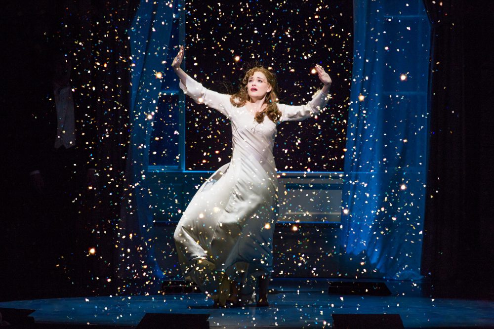 Christine Dwyer plays Sylvia Llewelyn Davies in the touring production of &quot;Finding Neverland,&quot; at the Boston Opera House through Aug. 20. (Courtesy Jeremy Daniel)