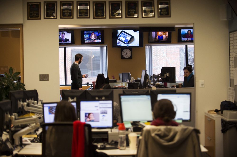 WBUR's newsroom.