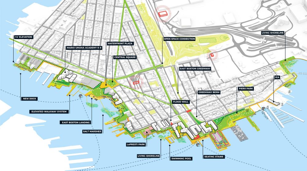 Kleinfelder-Stoss draft design as part of the city of Boston's Climate Ready East Boston project (Courtesy Kleinfelder-Stoss)