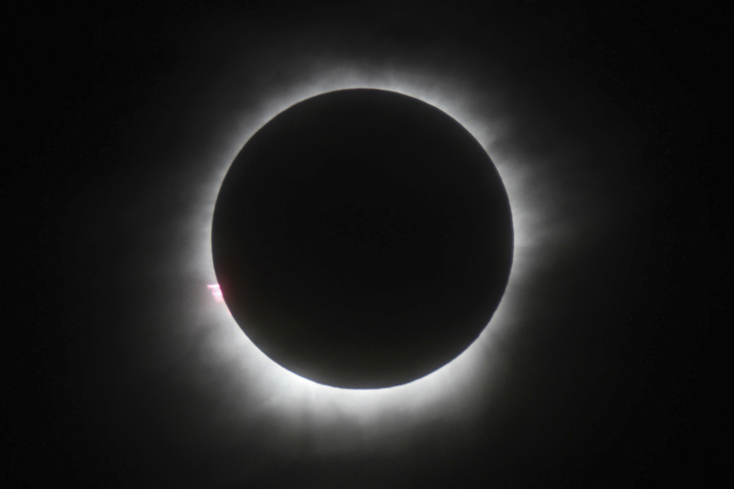 This March 9, 2016 file photo shows a total solar eclipse in Belitung, Indonesia. (AP Photo)