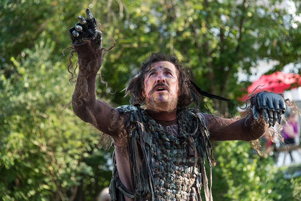Jason Asprey as Caliban in "The Tempest" at Shakespeare &amp; Company. (Courtesy of Stratton McCrady)