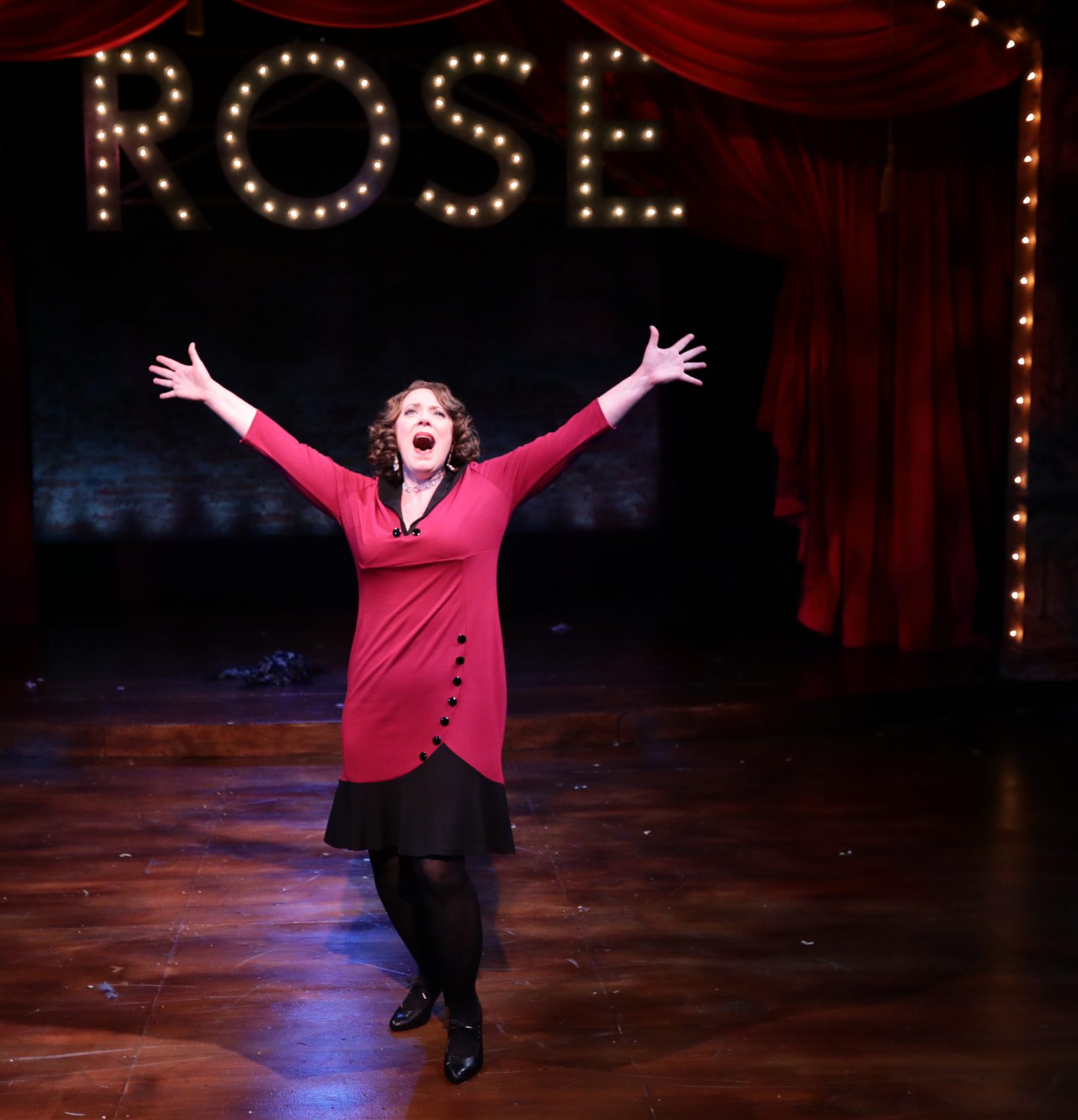 Leigh Barrett as Mama Rose in "Gypsy." (Courtesy Mark S. Howard/Lyric Stage Company)