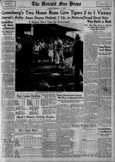 The Detroit Free Press, Sept. 11, 1934.