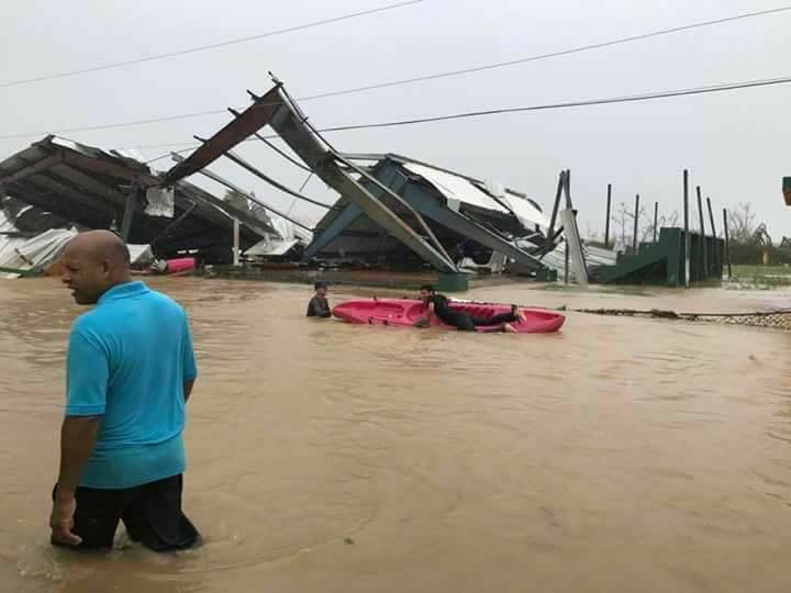 The view in Aguada, Puerto Rico, after Hurricane Maria. Angelica Garcia's mother, grandmother and uncle were together in the small town on the western side of the island during the storm. (Courtesy Hector M Sanchez via Facebook)