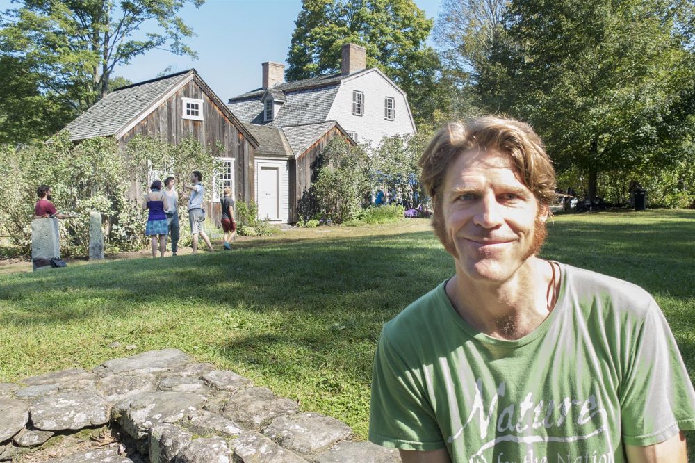 Tyson Forbes at the Old Manse in Concord. (Andrea Shea/WBUR)