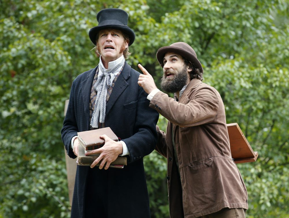 Tyson Forbes and Michael Wieser as the two transcendentalists. (Courtesy Winslow Townson/The Trustees of Reservations)