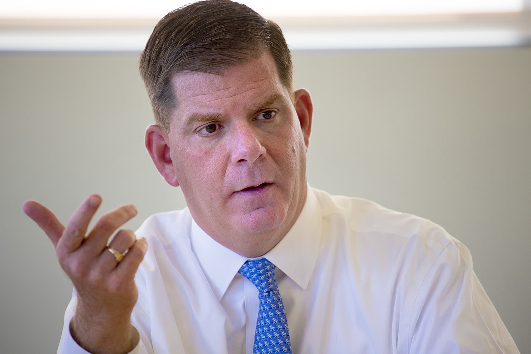 Boston Mayor Marty Walsh in October, 2015. (Jesse Costa/WBUR)
