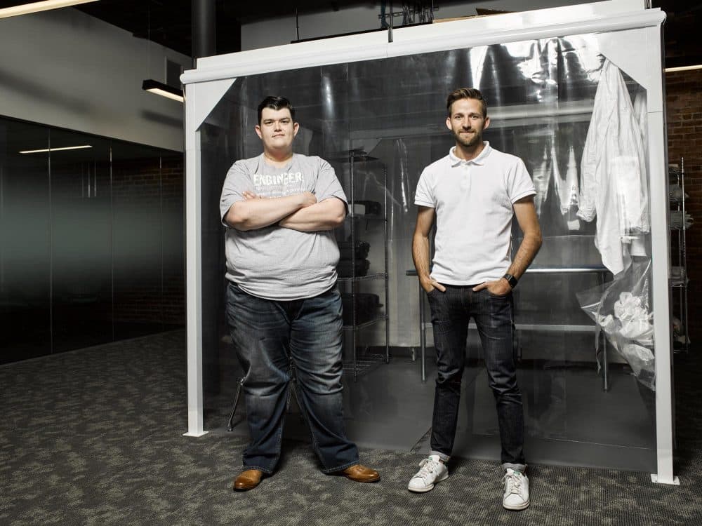 The founders of Analytical Space, Justin Oliveira, left, and Dan Nevius. (Courtesy The Engine)