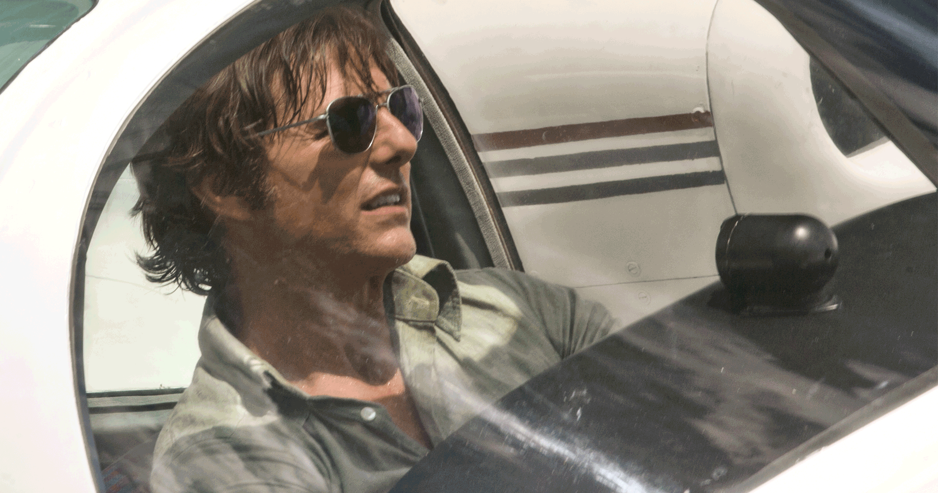 Tom Cruise as Barry Seal in the film &quot;American Made.&quot; (Courtesy Universal Pictures)