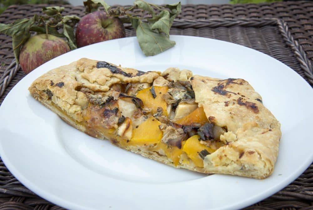 Kathy's savory apple croustade with butternut squash. (Robin Lubbock/WBUR)