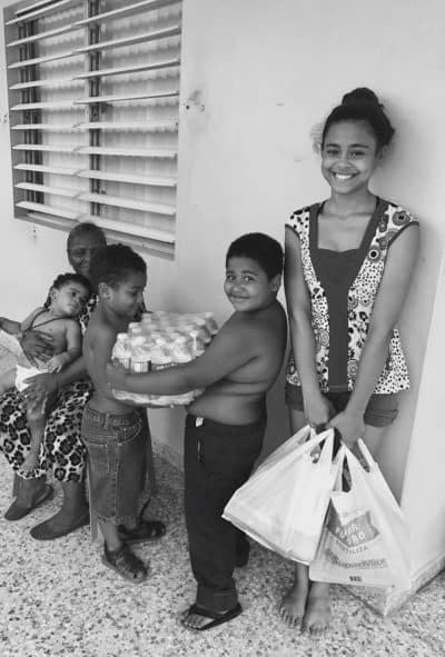 Veronica Montalvo (not pictured) has spent time delivering food, water and toiletries to Puerto Ricans outside of San Juan. Here are some of the people she met along the way. (Courtesy of Veronica Montalvo)