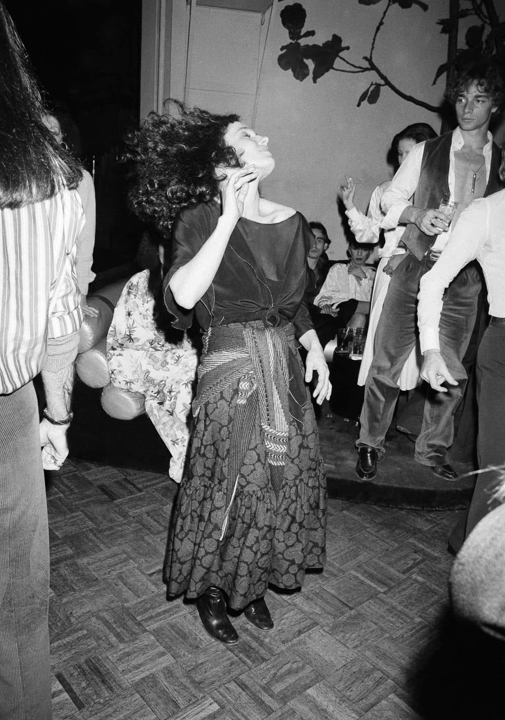 Margaret Trudeau dances at New York's Studio 54 discotheque at night on Monday, Jan. 17, 1978. (Richard Drew/AP)