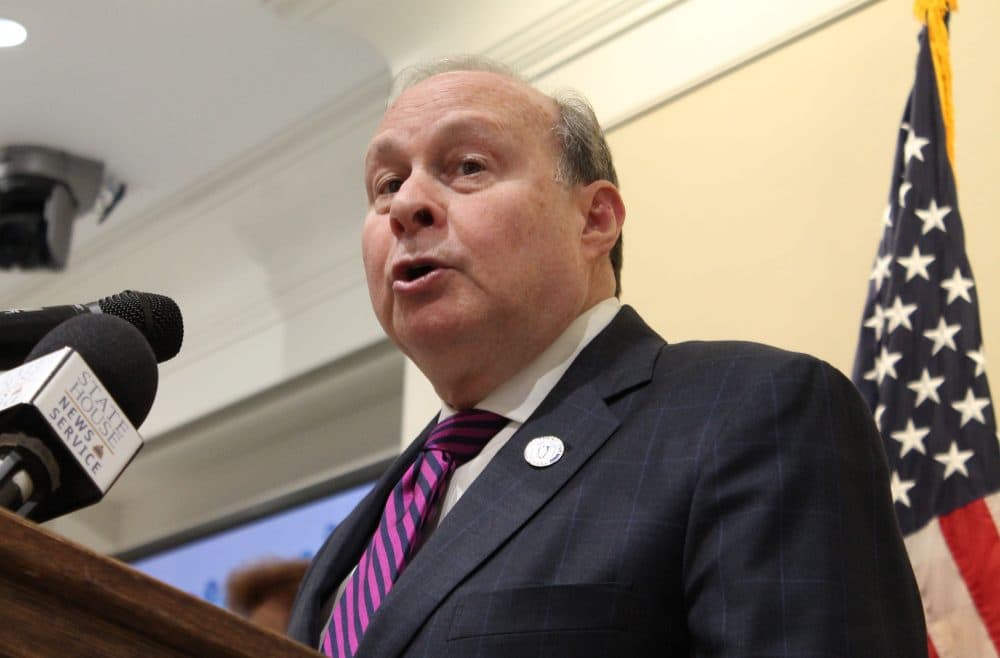 Senate President Stanley Rosenberg said the "major thrusts" of the Senate cost containment bill "were to try to guarantee access, maintain or improve quality, bring down cost, and maintain or improve outcomes." (Sam Doran/SHNS)