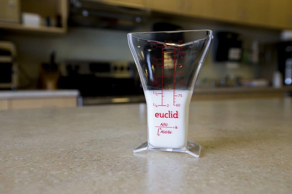 The Euclid measuring cup. (Jesse Costa/WBUR)