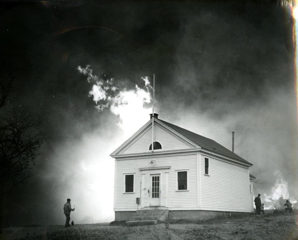 Wildfires in York County, Maine, October 1947. (Courtesy of The Brick Store Museum)