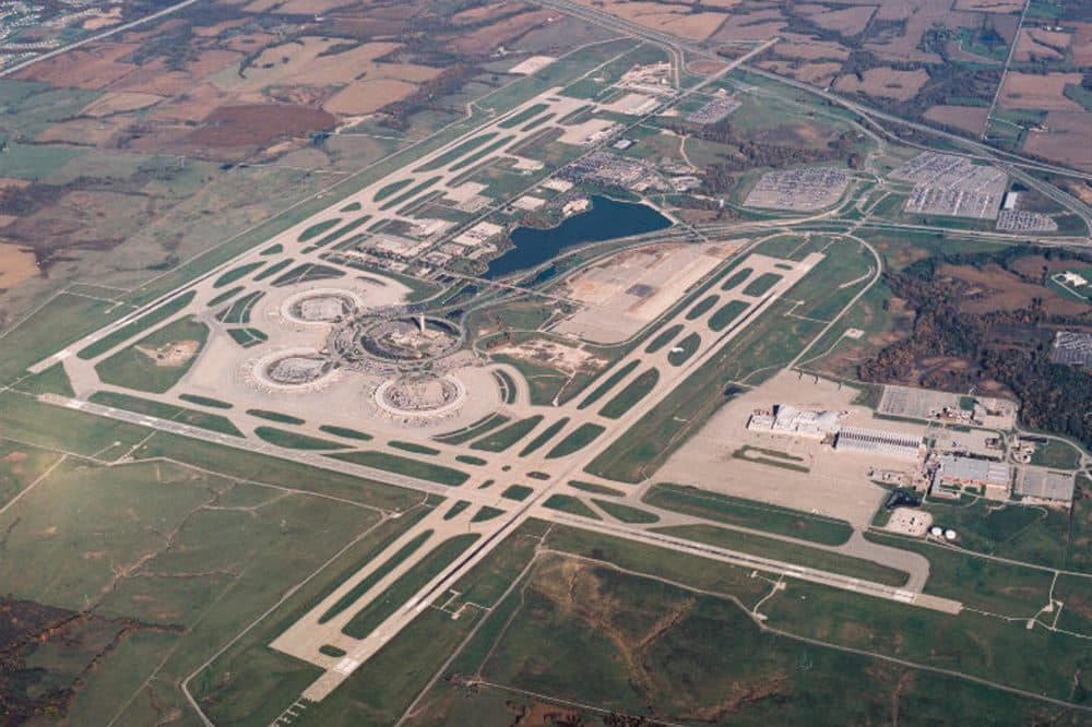 An aerial view of Kansas City International Airport. (Courtesy Kansas City Aviation Department)