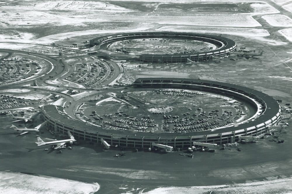 An archival image of Kansas City International Airport terminals in the 1970s. (Courtesy Kansas City Aviation Department)