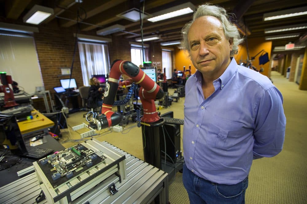 Rodney Brooks, founder of Rethink Robotics (Jesse Costa/WBUR)