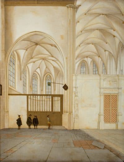 Pieter Jansz. Saenredam's &quot;North Transept and Choir Chapel of the Sint Janskerk.&quot; (Courtesy Museum of Fine Arts)