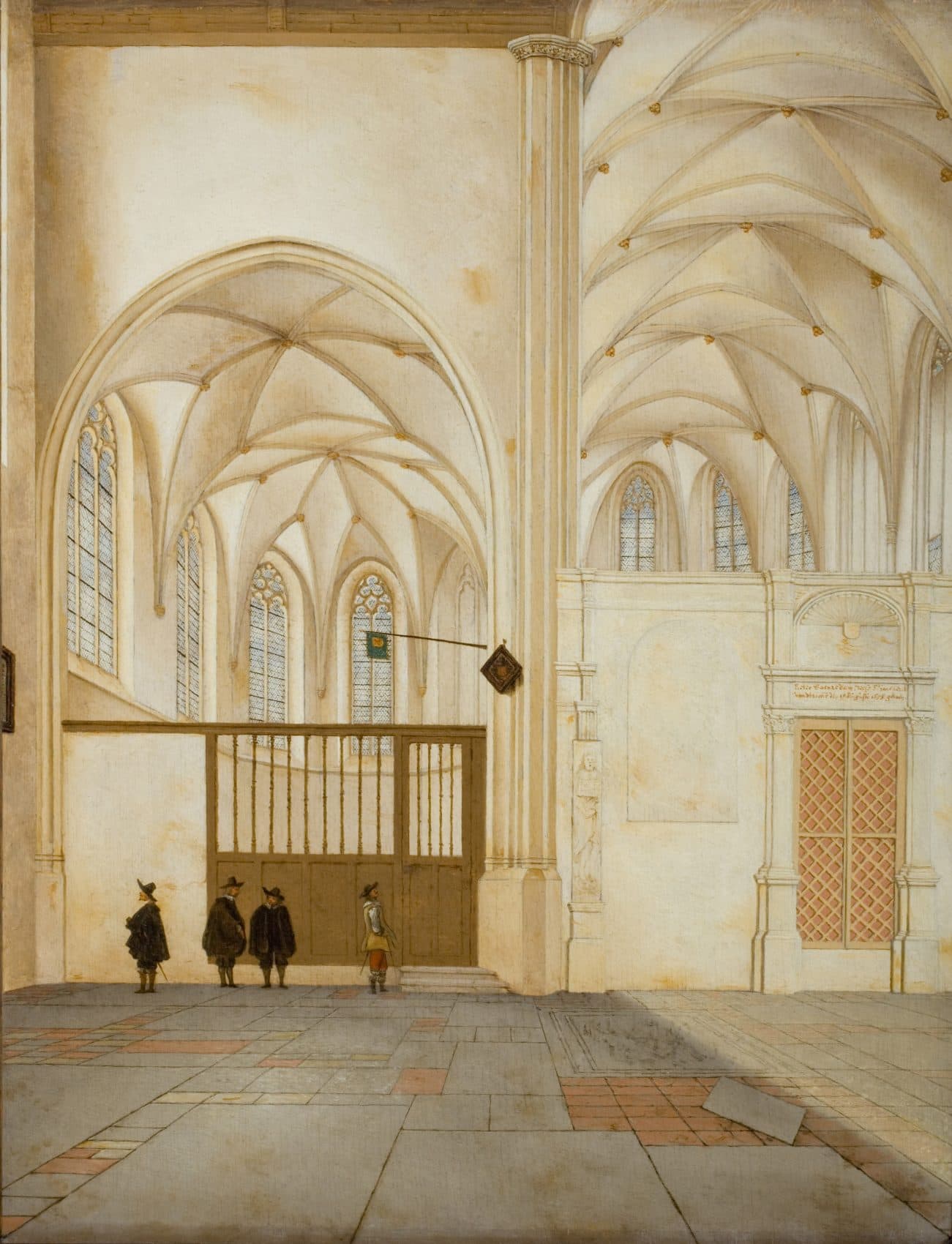 Pieter Jansz. Saenredam's "North Transept and Choir Chapel of the Sint Janskerk." (Courtesy Museum of Fine Arts)