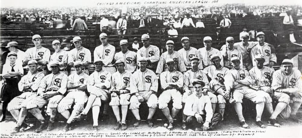The 1919 Chicago Black Sox team. (Courtesy of the National Baseball Hall of Fame Library, Cooperstown, N.Y.)